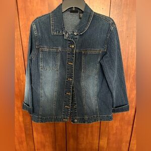 Chico's Dark Blue Jean Jacket